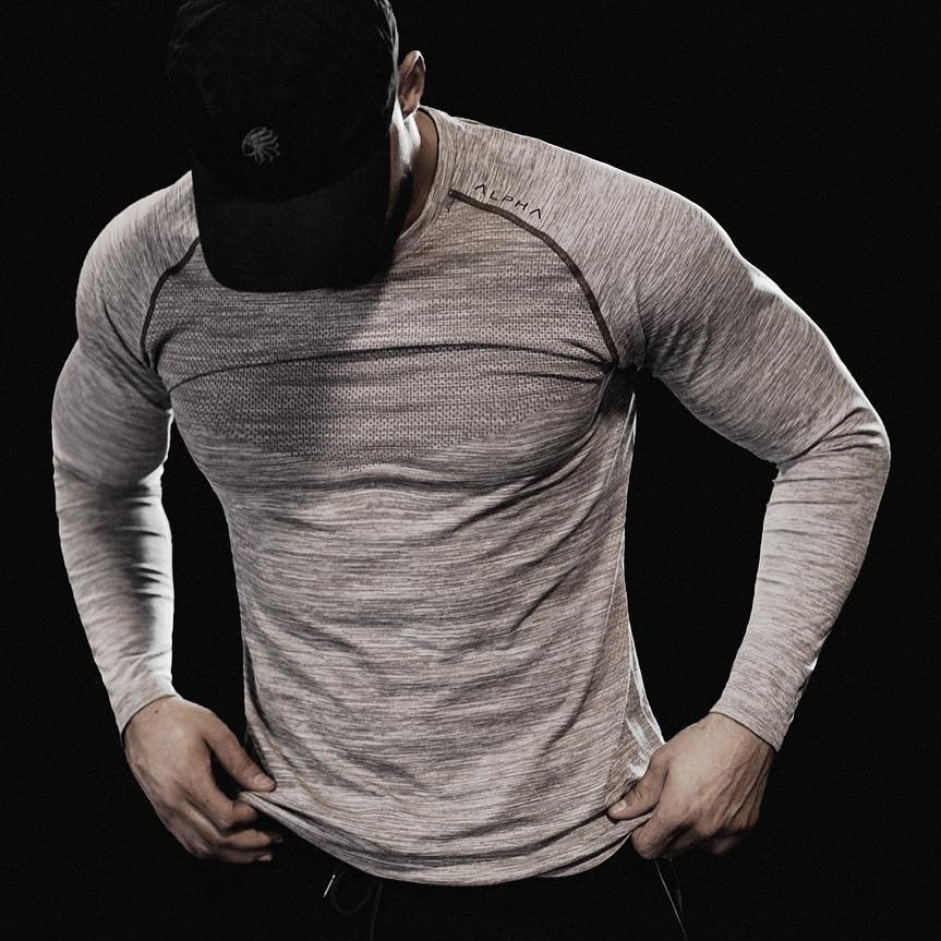 Men Sleeves T-Shirts Mesh Breathable Gyms Fitness Sports Clothes