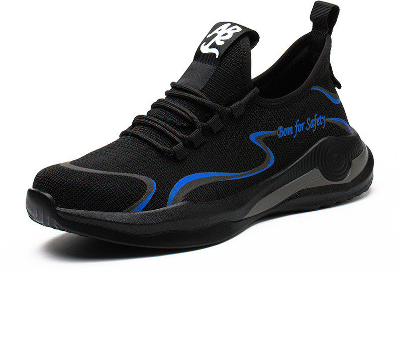 Men Safety Shoes Anti-Puncture Working Sneaker Work Shoes Lightweight