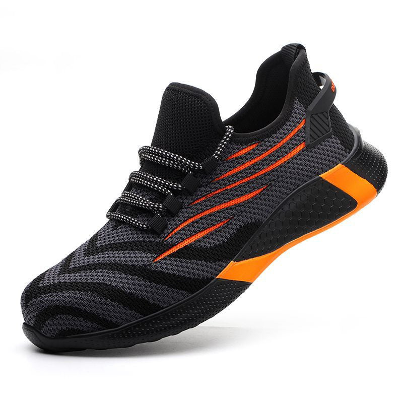 Men Safety Shoes Anti-Puncture Working Sneaker Work Shoes Lightweight