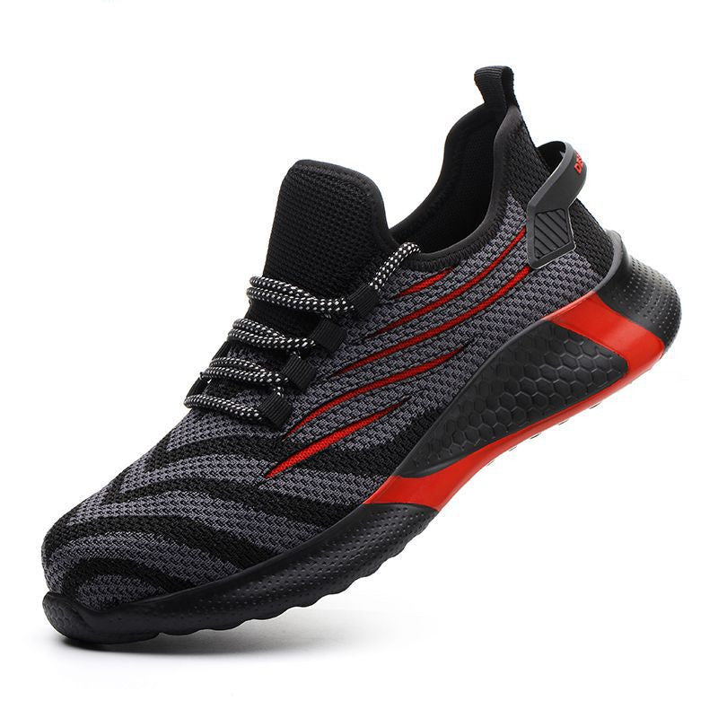 Men Safety Shoes Anti-Puncture Working Sneaker Work Shoes Lightweight