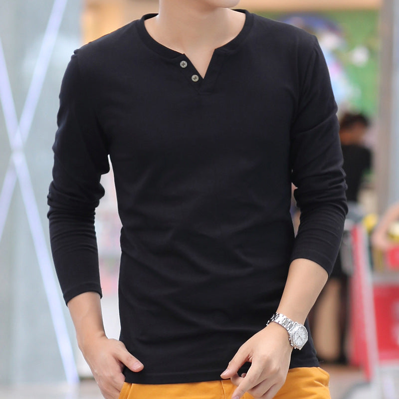 Long Sleeve Autumn Linen T Shirts Male Casual Men Top
